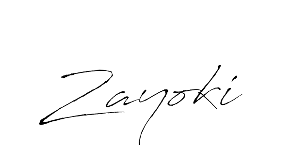 Use a signature maker to create a handwritten signature online. With this signature software, you can design (Antro_Vectra) your own signature for name Zayoki. Zayoki signature style 6 images and pictures png