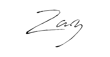 Turn your name Zaz into a signature brand with Antro_Vectra styling. Download in standard PNG or transparent format anytime. Zaz signature style 6 images and pictures png
