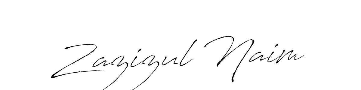 You should practise on your own different ways (Antro_Vectra) to write your name (Zazizul Naim) in signature. don't let someone else do it for you. Zazizul Naim signature style 6 images and pictures png