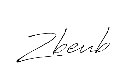 You should practise on your own different ways (Antro_Vectra) to write your name (Zbeub) in signature. don't let someone else do it for you. Zbeub signature style 6 images and pictures png