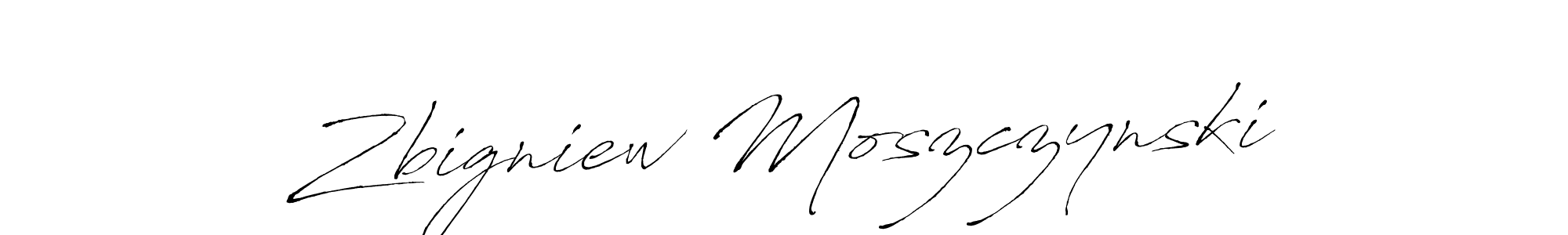 Create a beautiful signature design for name Zbigniew Moszczynski. With this signature (Antro_Vectra) fonts, you can make a handwritten signature for free. Zbigniew Moszczynski signature style 6 images and pictures png