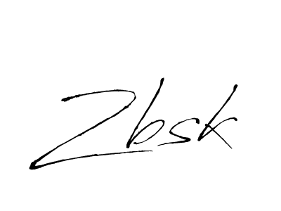 Create a beautiful signature design for name Zbsk. With this signature (Antro_Vectra) fonts, you can make a handwritten signature for free. Zbsk signature style 6 images and pictures png