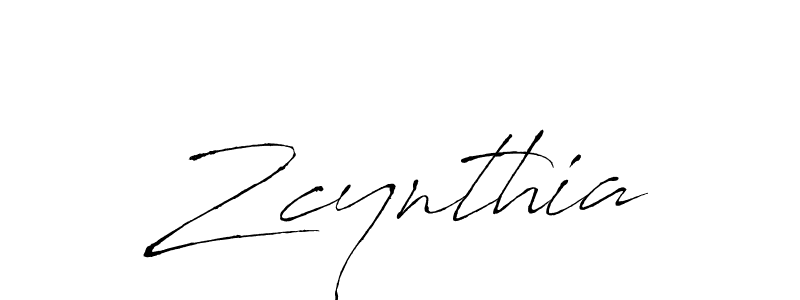 Make a beautiful signature design for name Zcynthia. With this signature (Antro_Vectra) style, you can create a handwritten signature for free. Zcynthia signature style 6 images and pictures png