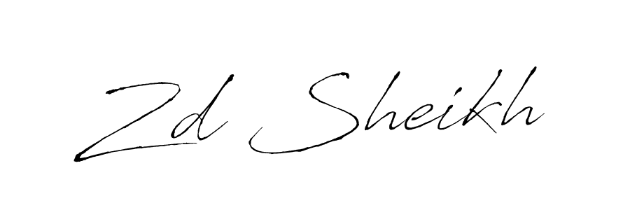 The best way (Antro_Vectra) to make a short signature is to pick only two or three words in your name. The name Zd Sheikh include a total of six letters. For converting this name. Zd Sheikh signature style 6 images and pictures png