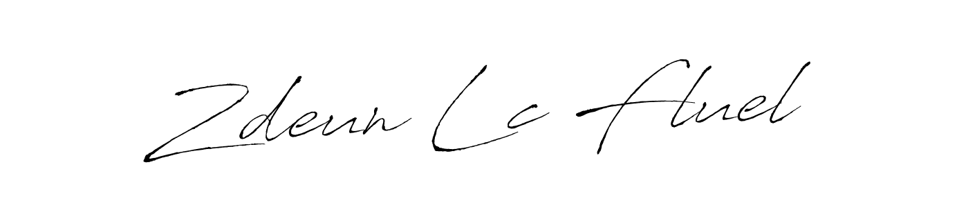 Also we have Zdeun Lc Fluel name is the best signature style. Create professional handwritten signature collection using Antro_Vectra autograph style. Zdeun Lc Fluel signature style 6 images and pictures png