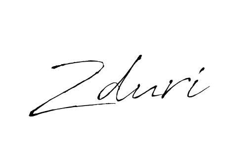 How to make Zduri name signature. Use Antro_Vectra style for creating short signs online. This is the latest handwritten sign. Zduri signature style 6 images and pictures png