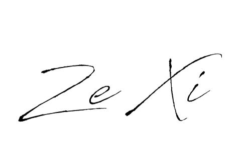 Also we have Ze Xi name is the best signature style. Create professional handwritten signature collection using Antro_Vectra autograph style. Ze Xi signature style 6 images and pictures png