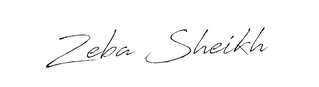 How to make Zeba Sheikh name signature. Use Antro_Vectra style for creating short signs online. This is the latest handwritten sign. Zeba Sheikh signature style 6 images and pictures png