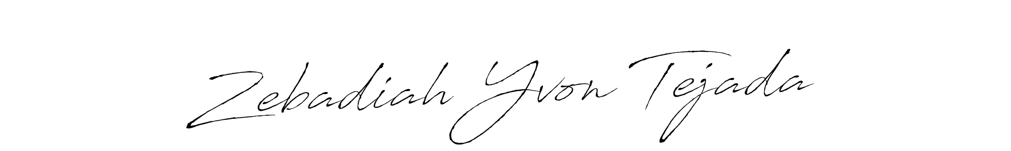 Make a beautiful signature design for name Zebadiah Yvon Tejada. With this signature (Antro_Vectra) style, you can create a handwritten signature for free. Zebadiah Yvon Tejada signature style 6 images and pictures png