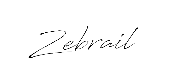 Also we have Zebrail name is the best signature style. Create professional handwritten signature collection using Antro_Vectra autograph style. Zebrail signature style 6 images and pictures png