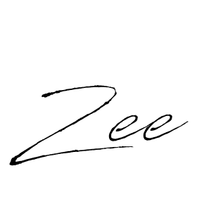 Create a beautiful signature design for name Zee. With this signature (Antro_Vectra) fonts, you can make a handwritten signature for free. Zee signature style 6 images and pictures png