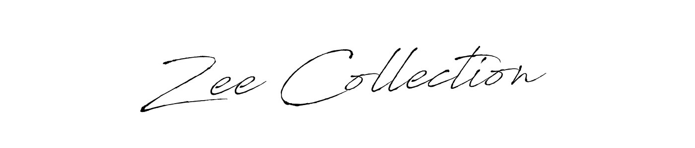 Use a signature maker to create a handwritten signature online. With this signature software, you can design (Antro_Vectra) your own signature for name Zee Collection. Zee Collection signature style 6 images and pictures png