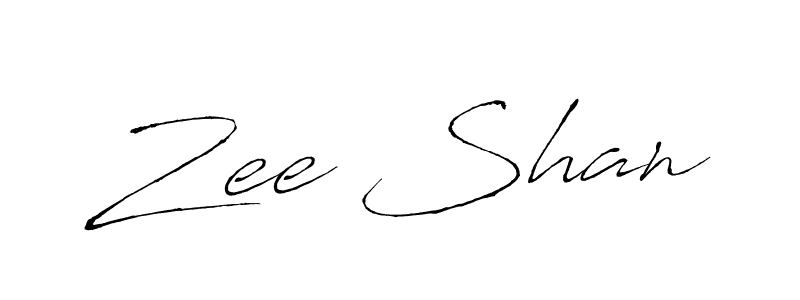 Create a beautiful signature design for name Zee Shan. With this signature (Antro_Vectra) fonts, you can make a handwritten signature for free. Zee Shan signature style 6 images and pictures png