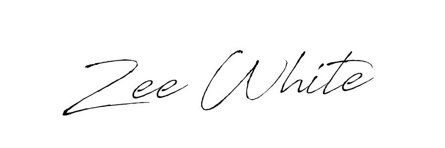 Similarly Antro_Vectra is the best handwritten signature design. Signature creator online .You can use it as an online autograph creator for name Zee White. Zee White signature style 6 images and pictures png