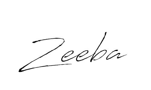 Design your own signature with our free online signature maker. With this signature software, you can create a handwritten (Antro_Vectra) signature for name Zeeba. Zeeba signature style 6 images and pictures png