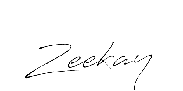 Also we have Zeekay name is the best signature style. Create professional handwritten signature collection using Antro_Vectra autograph style. Zeekay signature style 6 images and pictures png