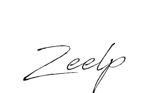 Make a beautiful signature design for name Zeelp. With this signature (Antro_Vectra) style, you can create a handwritten signature for free. Zeelp signature style 6 images and pictures png