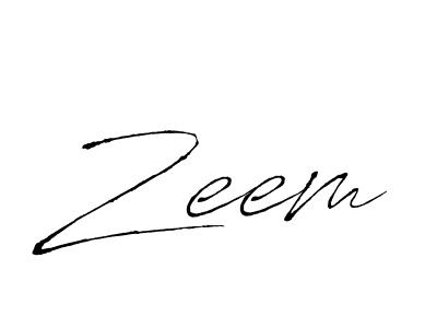 Use a signature maker to create a handwritten signature online. With this signature software, you can design (Antro_Vectra) your own signature for name Zeem. Zeem signature style 6 images and pictures png