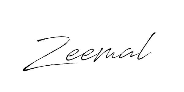 Design your own signature with our free online signature maker. With this signature software, you can create a handwritten (Antro_Vectra) signature for name Zeemal. Zeemal signature style 6 images and pictures png