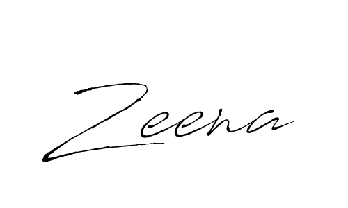 Design your own signature with our free online signature maker. With this signature software, you can create a handwritten (Antro_Vectra) signature for name Zeena. Zeena signature style 6 images and pictures png