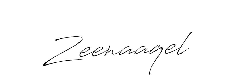 Use a signature maker to create a handwritten signature online. With this signature software, you can design (Antro_Vectra) your own signature for name Zeenaaqel. Zeenaaqel signature style 6 images and pictures png