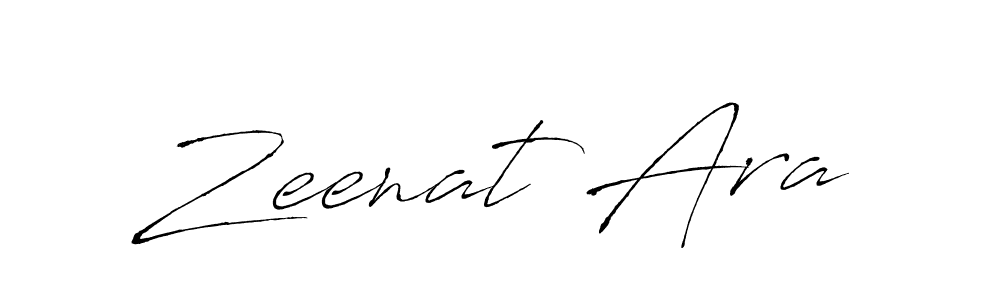 Design your own signature with our free online signature maker. With this signature software, you can create a handwritten (Antro_Vectra) signature for name Zeenat Ara. Zeenat Ara signature style 6 images and pictures png