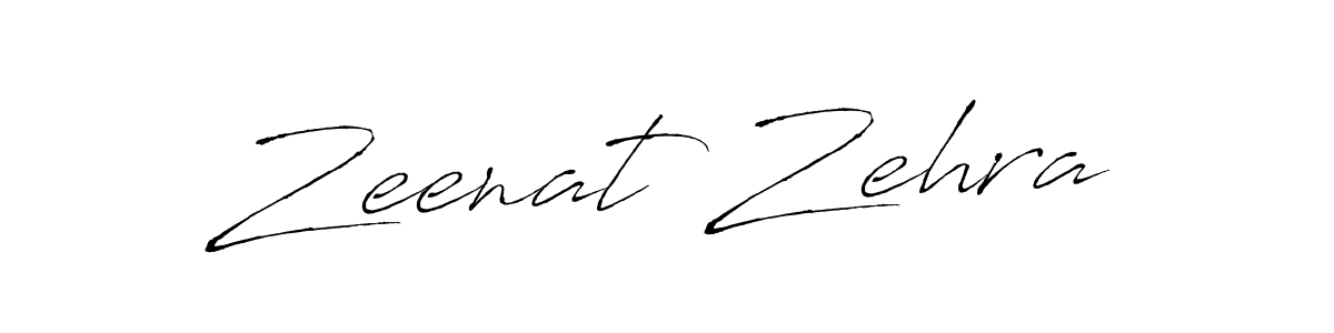 Zeenat Zehra stylish signature style. Best Handwritten Sign (Antro_Vectra) for my name. Handwritten Signature Collection Ideas for my name Zeenat Zehra. Zeenat Zehra signature style 6 images and pictures png