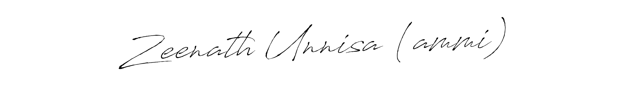 Make a beautiful signature design for name Zeenath Unnisa (ammi). Use this online signature maker to create a handwritten signature for free. Zeenath Unnisa (ammi) signature style 6 images and pictures png