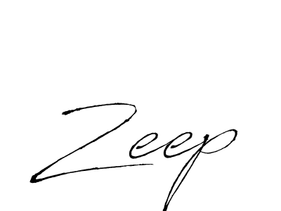 Create a beautiful signature design for name Zeep. With this signature (Antro_Vectra) fonts, you can make a handwritten signature for free. Zeep signature style 6 images and pictures png