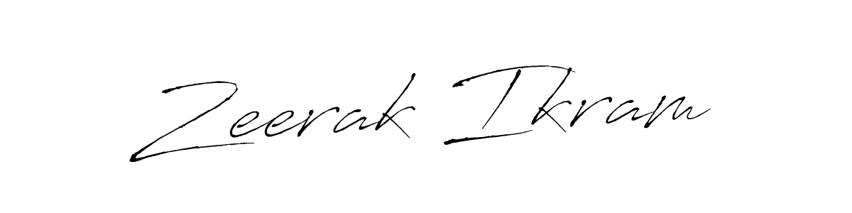 Design your own signature with our free online signature maker. With this signature software, you can create a handwritten (Antro_Vectra) signature for name Zeerak Ikram. Zeerak Ikram signature style 6 images and pictures png