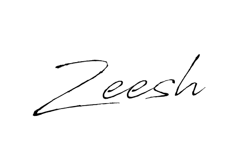 Design your own signature with our free online signature maker. With this signature software, you can create a handwritten (Antro_Vectra) signature for name Zeesh. Zeesh signature style 6 images and pictures png