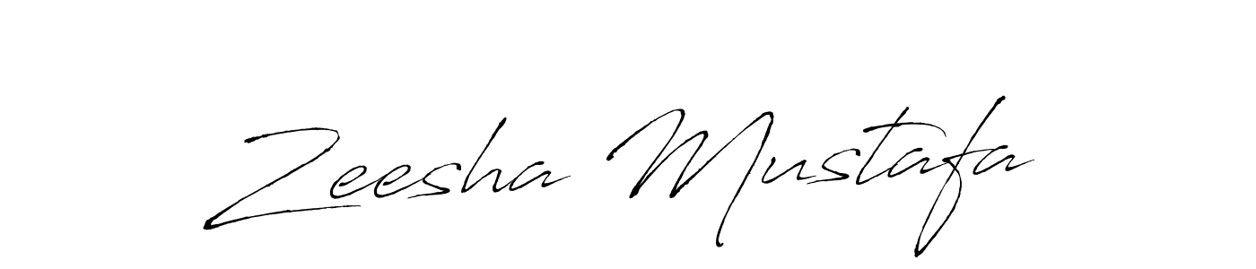 Design your own signature with our free online signature maker. With this signature software, you can create a handwritten (Antro_Vectra) signature for name Zeesha Mustafa. Zeesha Mustafa signature style 6 images and pictures png