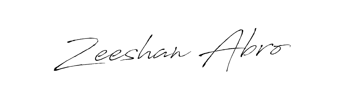 How to make Zeeshan Abro signature? Antro_Vectra is a professional autograph style. Create handwritten signature for Zeeshan Abro name. Zeeshan Abro signature style 6 images and pictures png