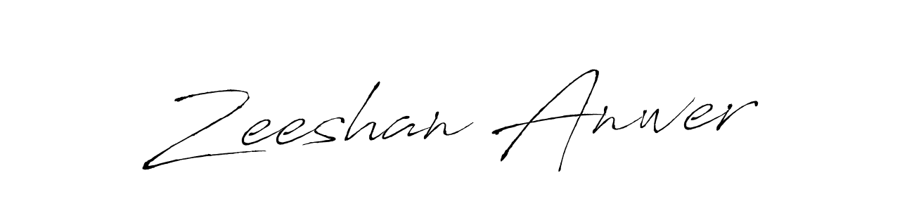 Also we have Zeeshan Anwer name is the best signature style. Create professional handwritten signature collection using Antro_Vectra autograph style. Zeeshan Anwer signature style 6 images and pictures png