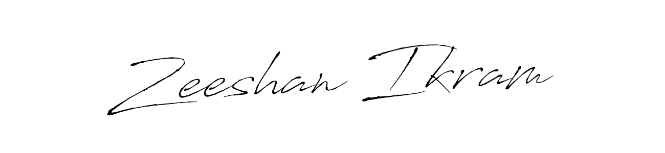 You should practise on your own different ways (Antro_Vectra) to write your name (Zeeshan Ikram) in signature. don't let someone else do it for you. Zeeshan Ikram signature style 6 images and pictures png