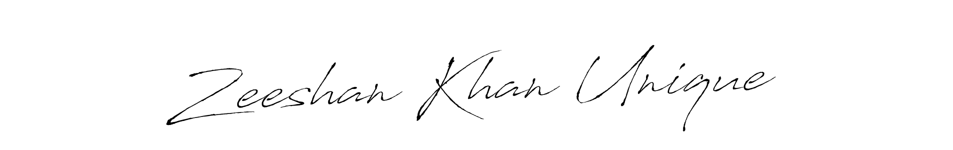 Make a short Zeeshan Khan Unique signature style. Manage your documents anywhere anytime using Antro_Vectra. Create and add eSignatures, submit forms, share and send files easily. Zeeshan Khan Unique signature style 6 images and pictures png