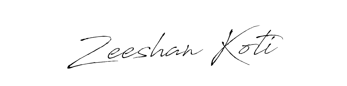 Also You can easily find your signature by using the search form. We will create Zeeshan Koti name handwritten signature images for you free of cost using Antro_Vectra sign style. Zeeshan Koti signature style 6 images and pictures png