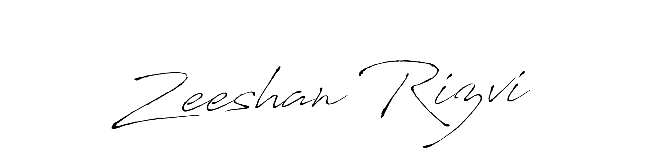 How to make Zeeshan Rizvi name signature. Use Antro_Vectra style for creating short signs online. This is the latest handwritten sign. Zeeshan Rizvi signature style 6 images and pictures png