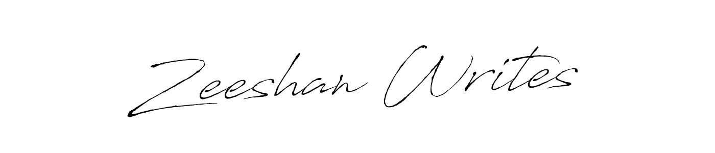 Use a signature maker to create a handwritten signature online. With this signature software, you can design (Antro_Vectra) your own signature for name Zeeshan Writes. Zeeshan Writes signature style 6 images and pictures png