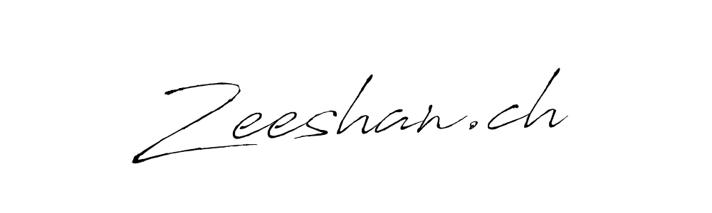 Create a beautiful signature design for name Zeeshan.ch. With this signature (Antro_Vectra) fonts, you can make a handwritten signature for free. Zeeshan.ch signature style 6 images and pictures png