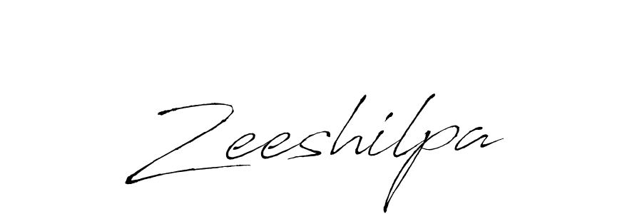How to make Zeeshilpa name signature. Use Antro_Vectra style for creating short signs online. This is the latest handwritten sign. Zeeshilpa signature style 6 images and pictures png