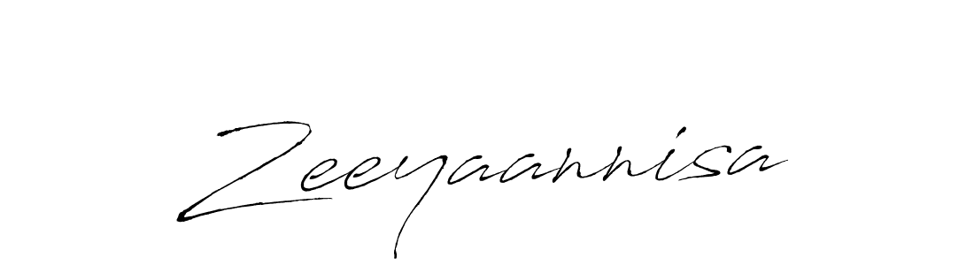Create a beautiful signature design for name Zeeyaannisa. With this signature (Antro_Vectra) fonts, you can make a handwritten signature for free. Zeeyaannisa signature style 6 images and pictures png