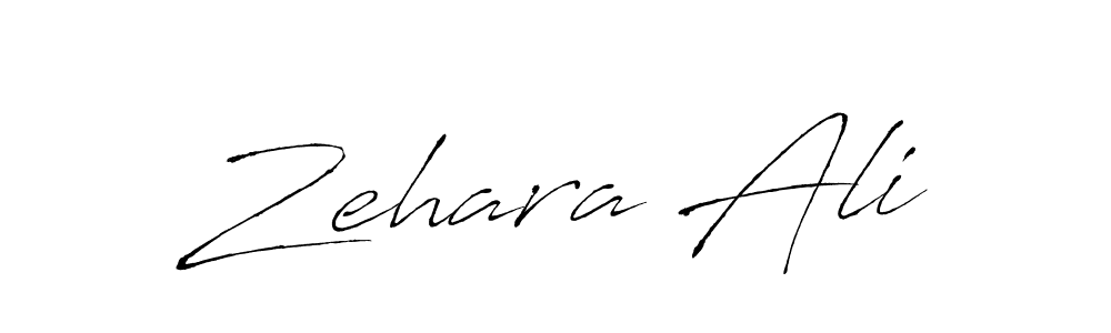 How to make Zehara Ali name signature. Use Antro_Vectra style for creating short signs online. This is the latest handwritten sign. Zehara Ali signature style 6 images and pictures png