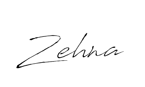 Zehna stylish signature style. Best Handwritten Sign (Antro_Vectra) for my name. Handwritten Signature Collection Ideas for my name Zehna. Zehna signature style 6 images and pictures png