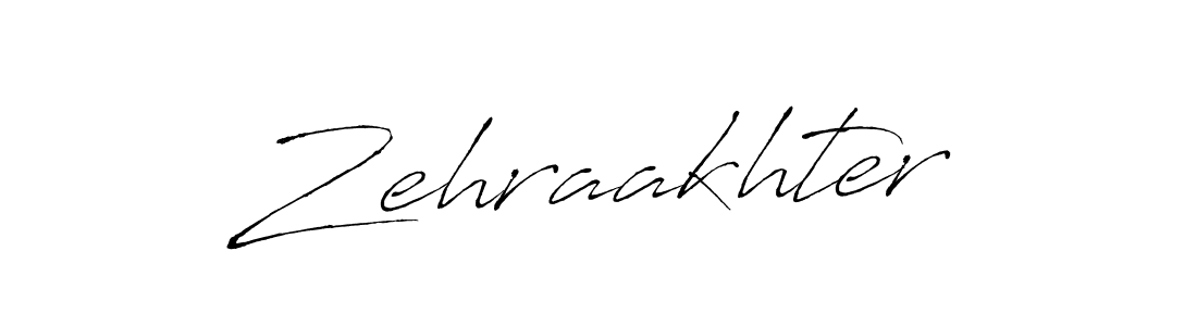 Also we have Zehraakhter name is the best signature style. Create professional handwritten signature collection using Antro_Vectra autograph style. Zehraakhter signature style 6 images and pictures png