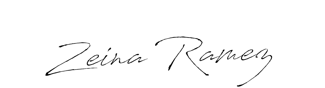 Make a beautiful signature design for name Zeina Ramez. With this signature (Antro_Vectra) style, you can create a handwritten signature for free. Zeina Ramez signature style 6 images and pictures png