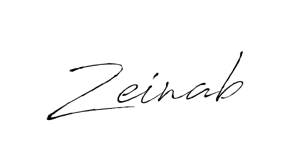 Create a beautiful signature design for name Zeinab. With this signature (Antro_Vectra) fonts, you can make a handwritten signature for free. Zeinab signature style 6 images and pictures png