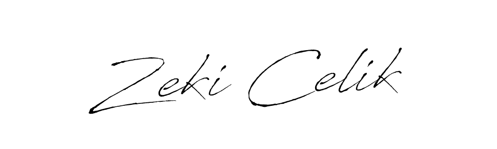 You should practise on your own different ways (Antro_Vectra) to write your name (Zeki Celik) in signature. don't let someone else do it for you. Zeki Celik signature style 6 images and pictures png