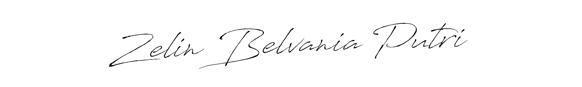 Create a beautiful signature design for name Zelin Belvania Putri. With this signature (Antro_Vectra) fonts, you can make a handwritten signature for free. Zelin Belvania Putri signature style 6 images and pictures png