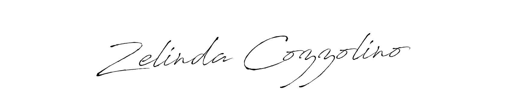 Make a beautiful signature design for name Zelinda Cozzolino. With this signature (Antro_Vectra) style, you can create a handwritten signature for free. Zelinda Cozzolino signature style 6 images and pictures png